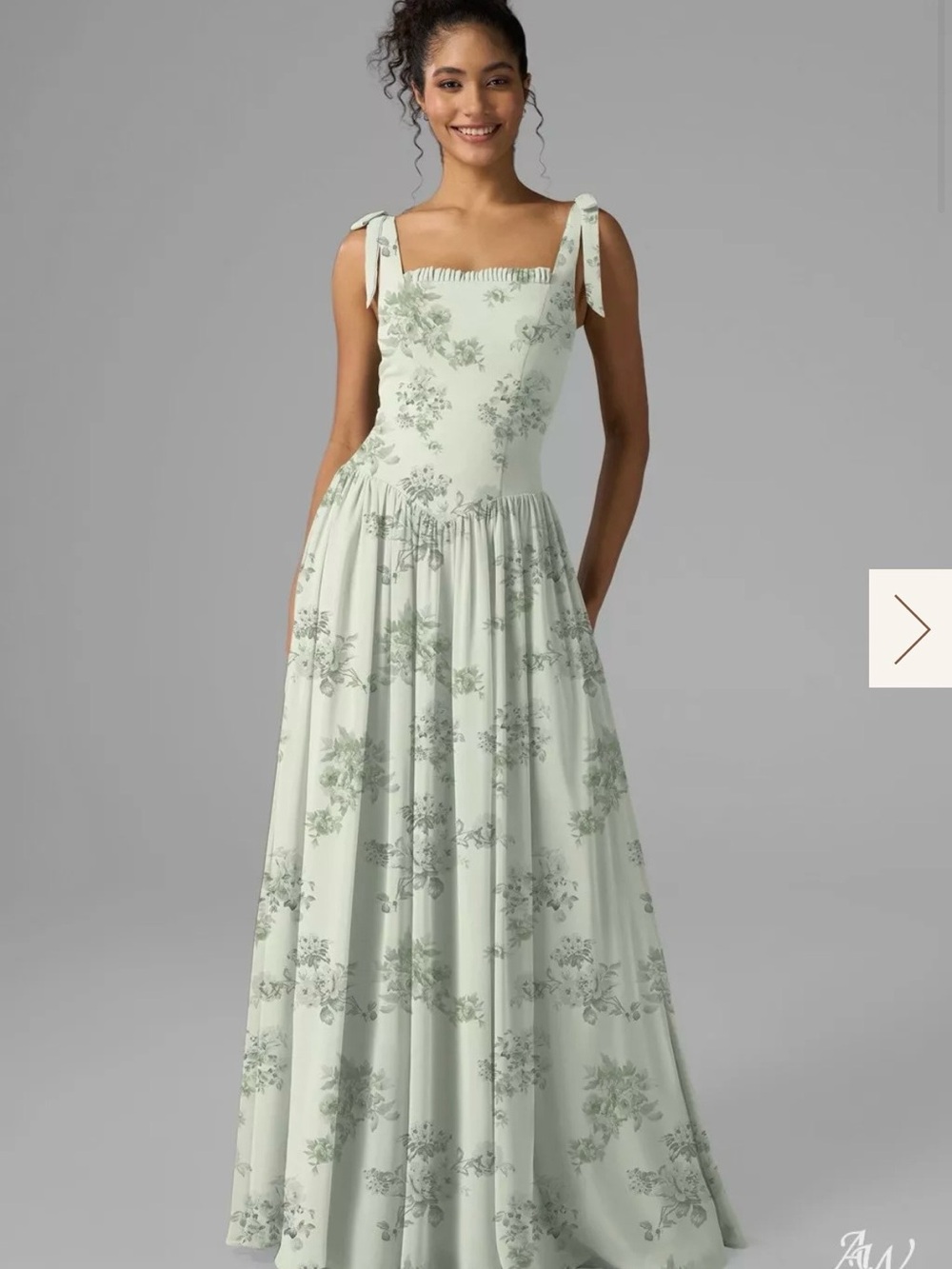 AW Bridal KRISTEN DRESS Pistachio Green Penoy